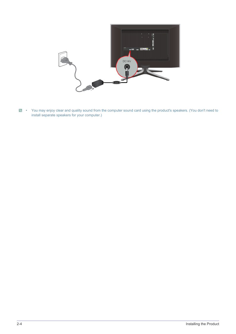 4 installing the product | Samsung LS24F9NSM-ZA User Manual | Page 18 / 76