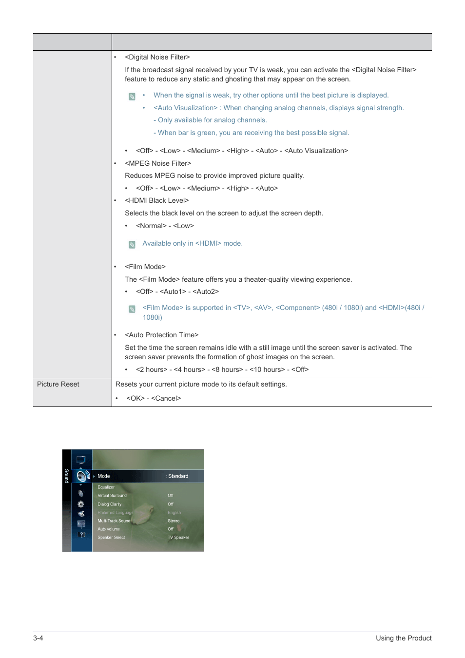 Sound | Samsung LS24F9NSM-ZA User Manual | Page 38 / 76
