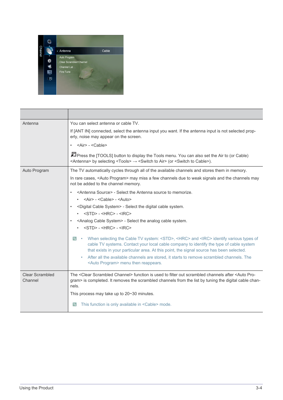 Channel | Samsung LS24F9NSM-ZA User Manual | Page 41 / 76