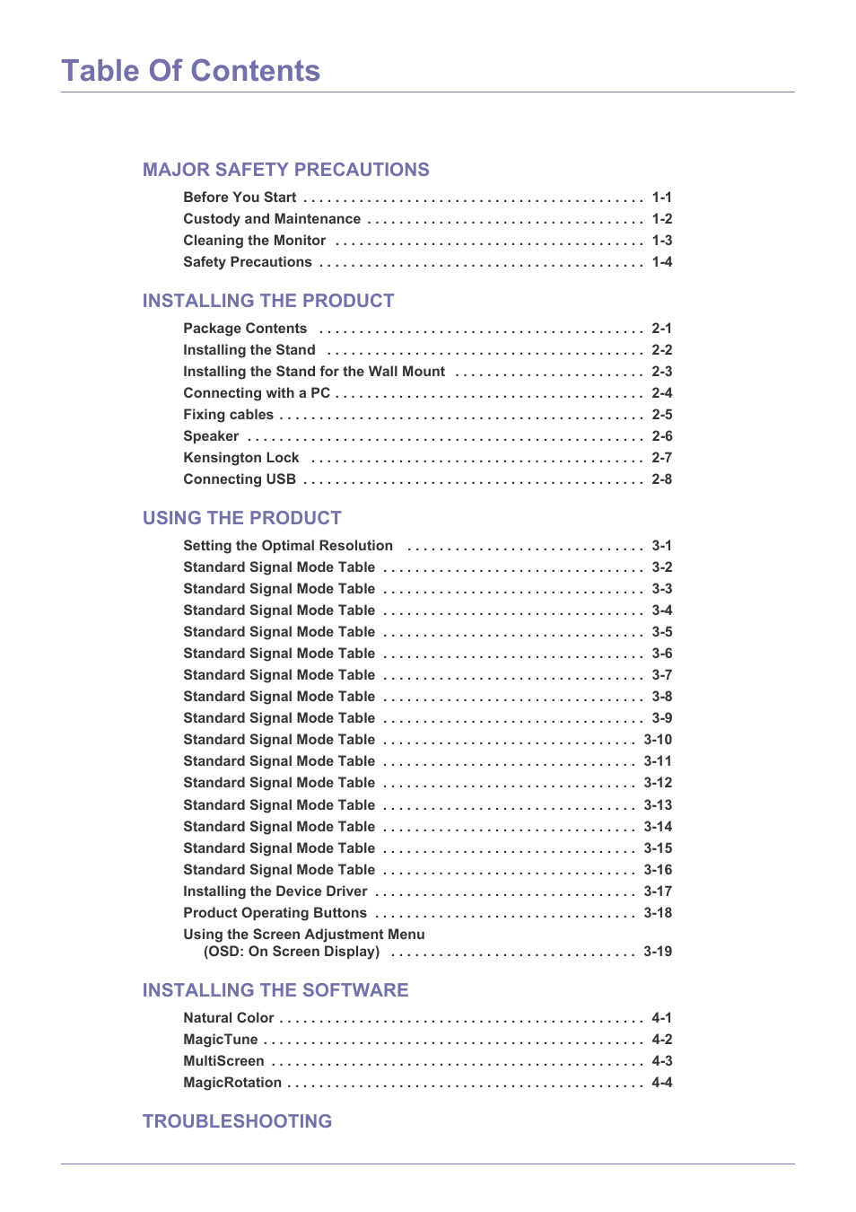 Samsung LS24A450BWT-GO User Manual | Page 2 / 104