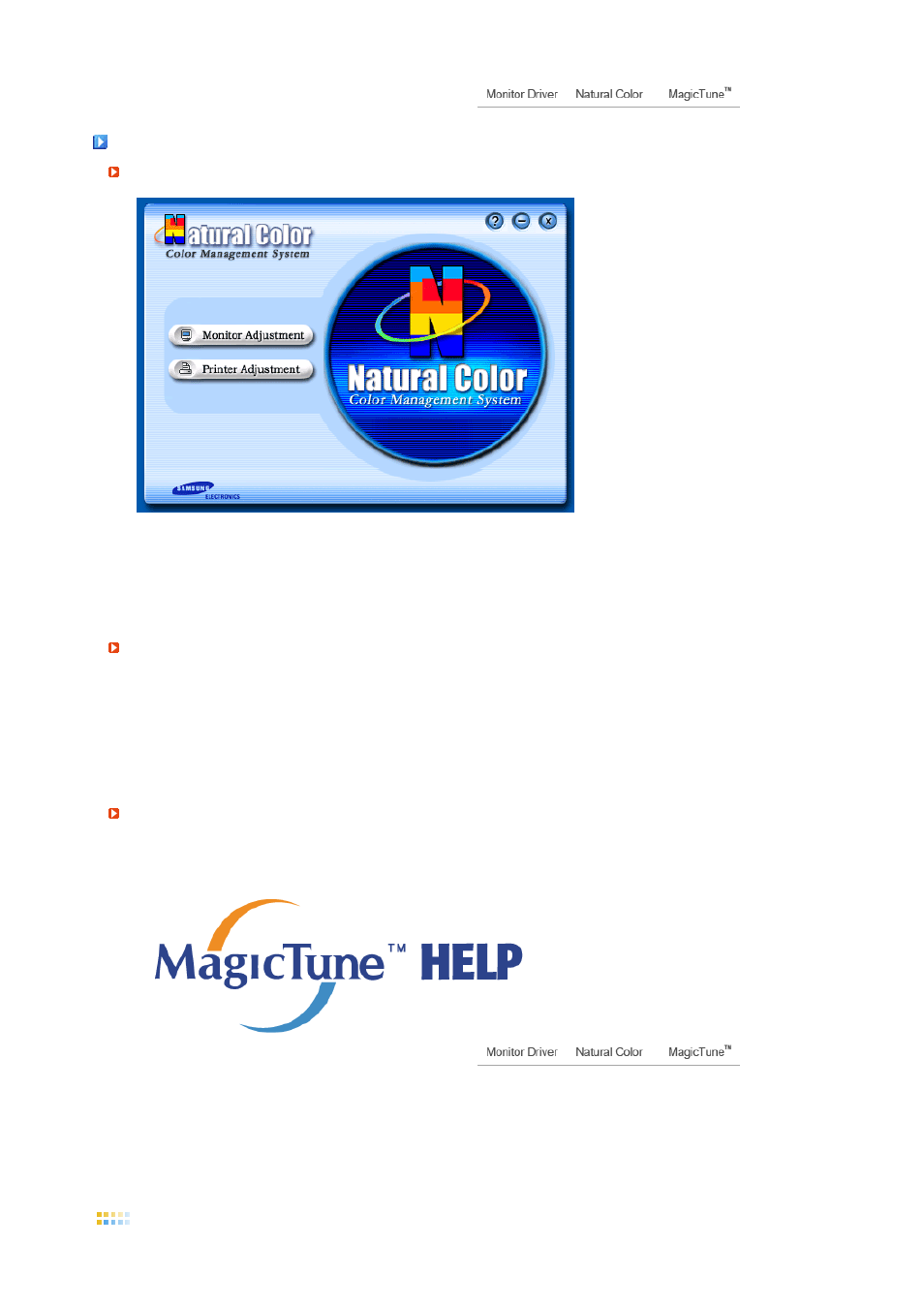 Magictune, Overview | Samsung LS17MEBSBD-XAA User Manual | Page 27 / 84