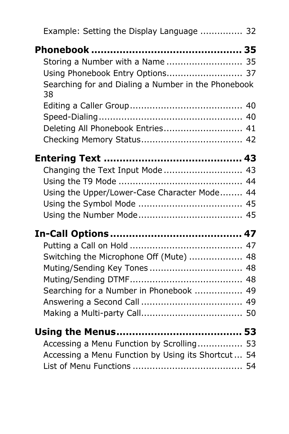 Samsung SGH-E105CSATMB User Manual | Page 5 / 165