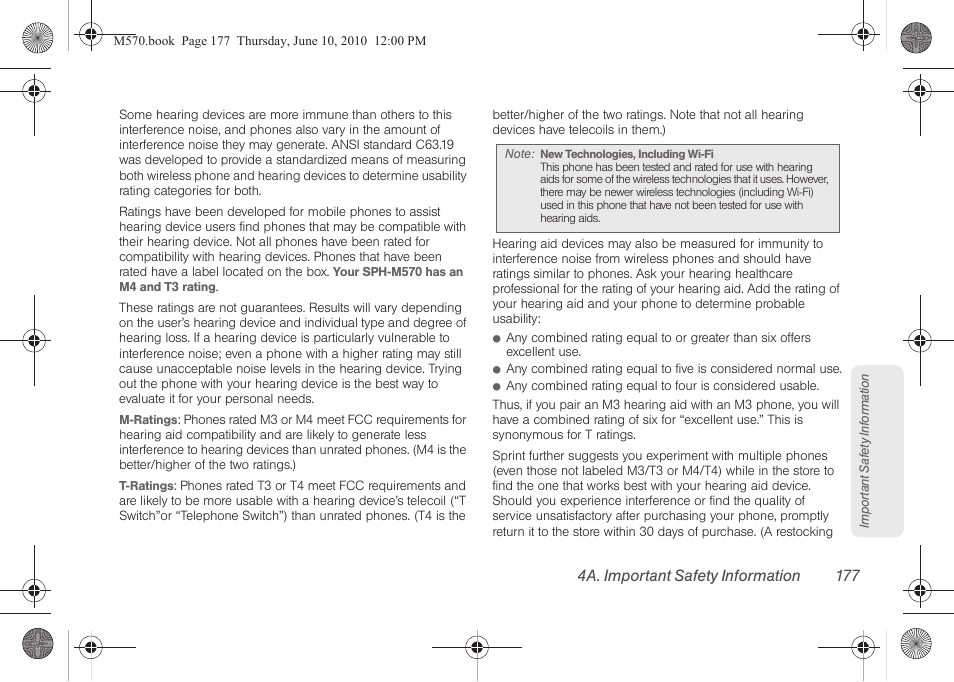 4a. important safety information 177 | Samsung SPH-M570ZKASPR User Manual | Page 189 / 211