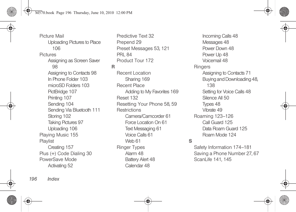 Samsung SPH-M570ZKASPR User Manual | Page 208 / 211