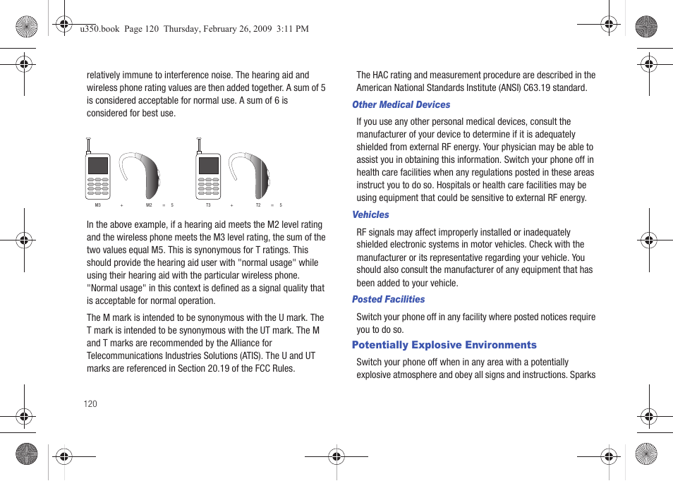 Potentially explosive environments | Samsung SCH-U350MAAVZW User Manual | Page 124 / 143