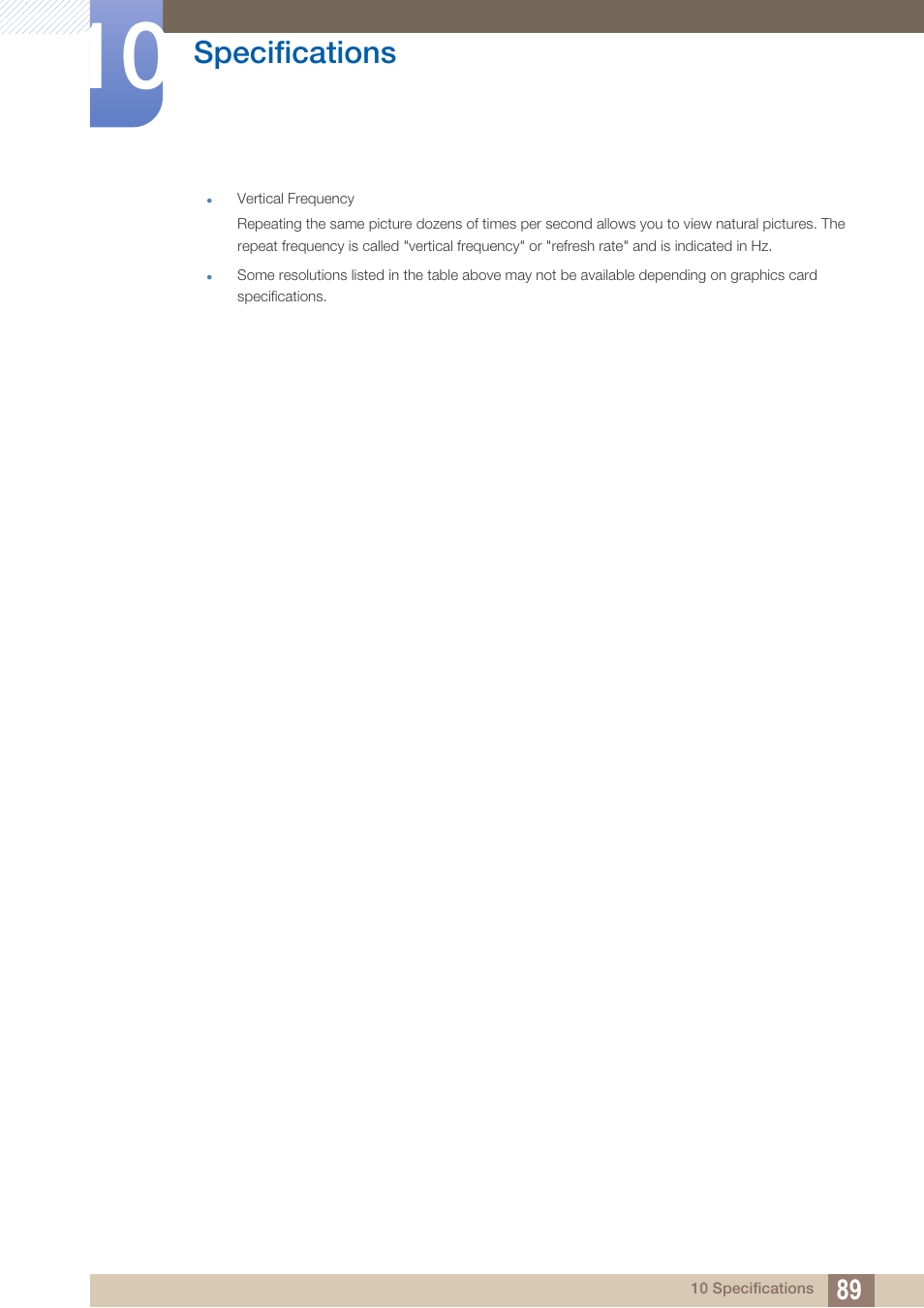 Specifications | Samsung LU28D590DS-ZA User Manual | Page 89 / 101