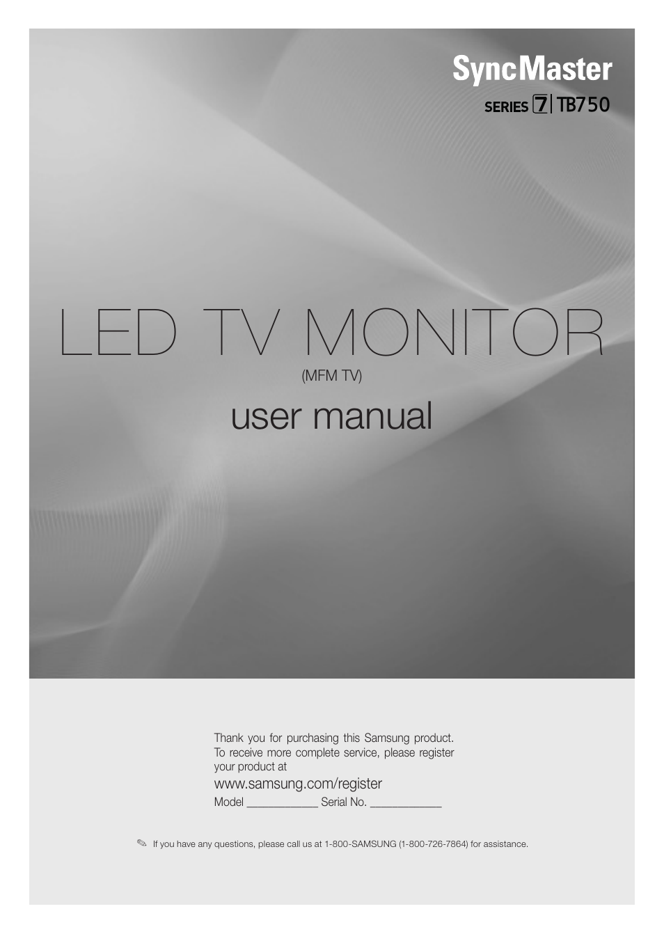 Samsung LT27B750NDX-ZA User Manual | 156 pages