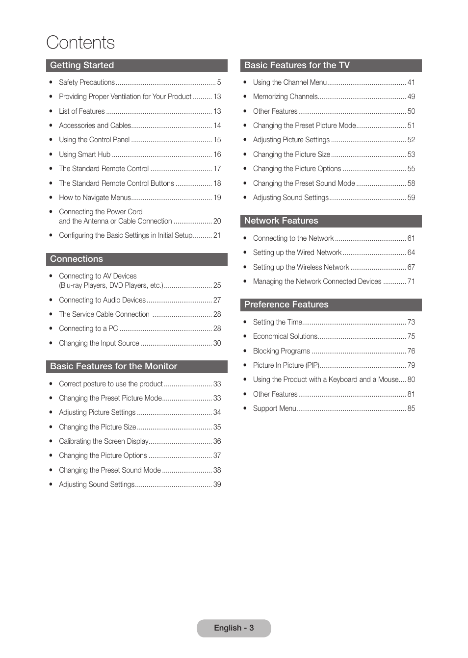 Samsung LT27B750NDX-ZA User Manual | Page 3 / 156