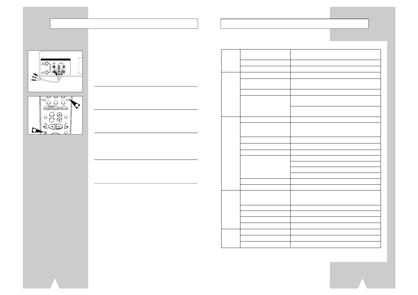 Connecting other video equipment, Technical specifications | Samsung DVD-V2000-XAA User Manual | Page 28 / 29