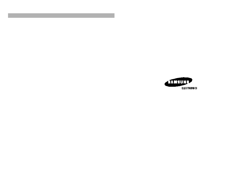 Samsung combination dvd & vcr, Samsung electronics america, inc | Samsung DVD-V2000-XAA User Manual | Page 29 / 29