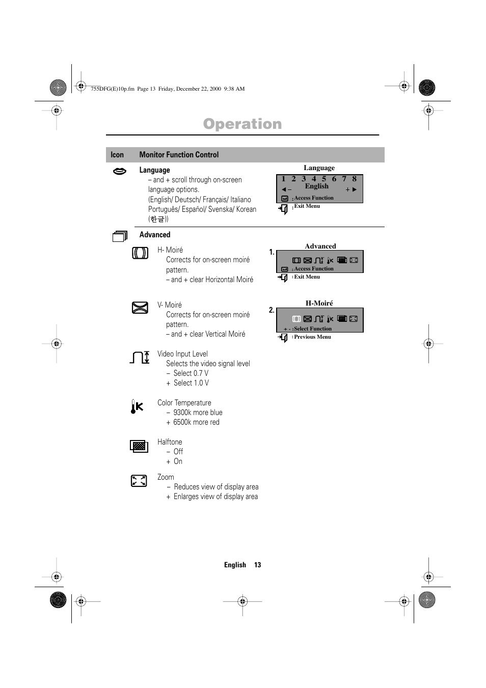 Operation | Samsung TT17JSBLSV-XBM User Manual | Page 15 / 22