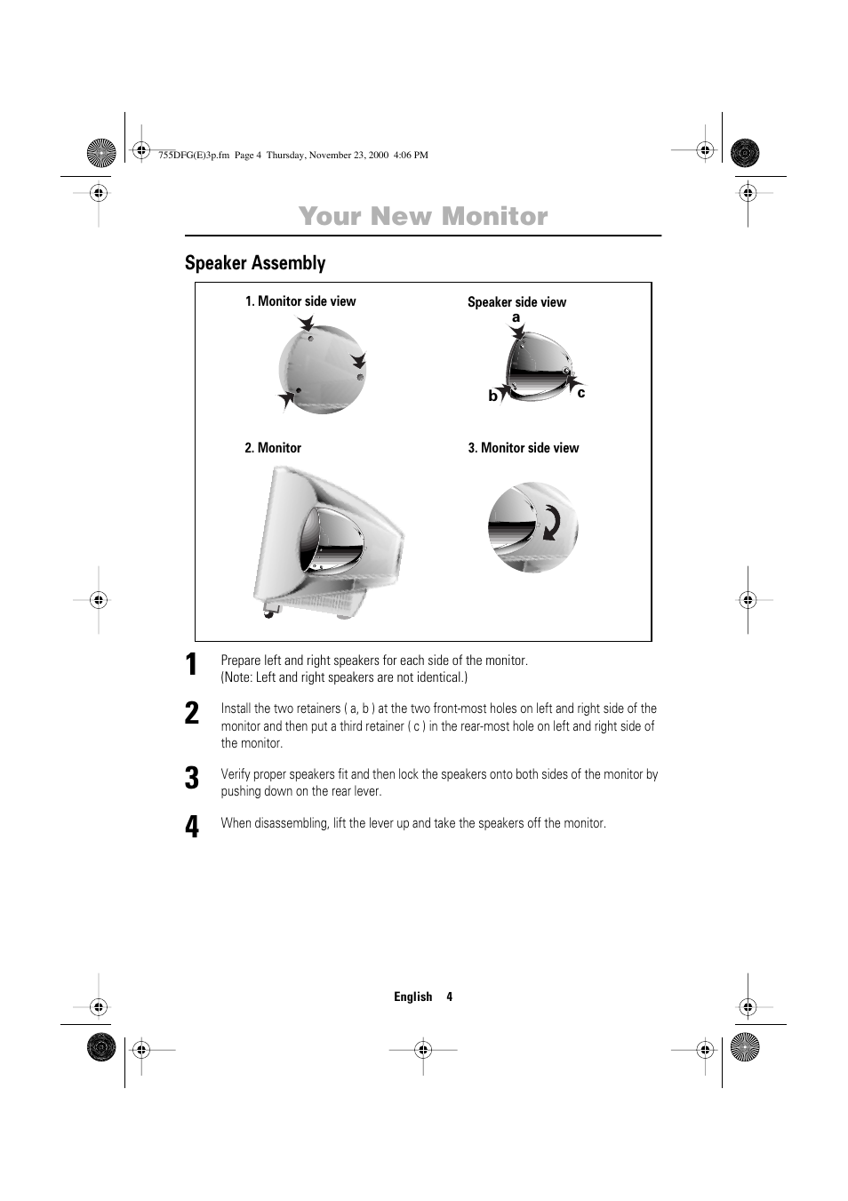 Your new monitor | Samsung TT17JSBLSV-XBM User Manual | Page 6 / 22