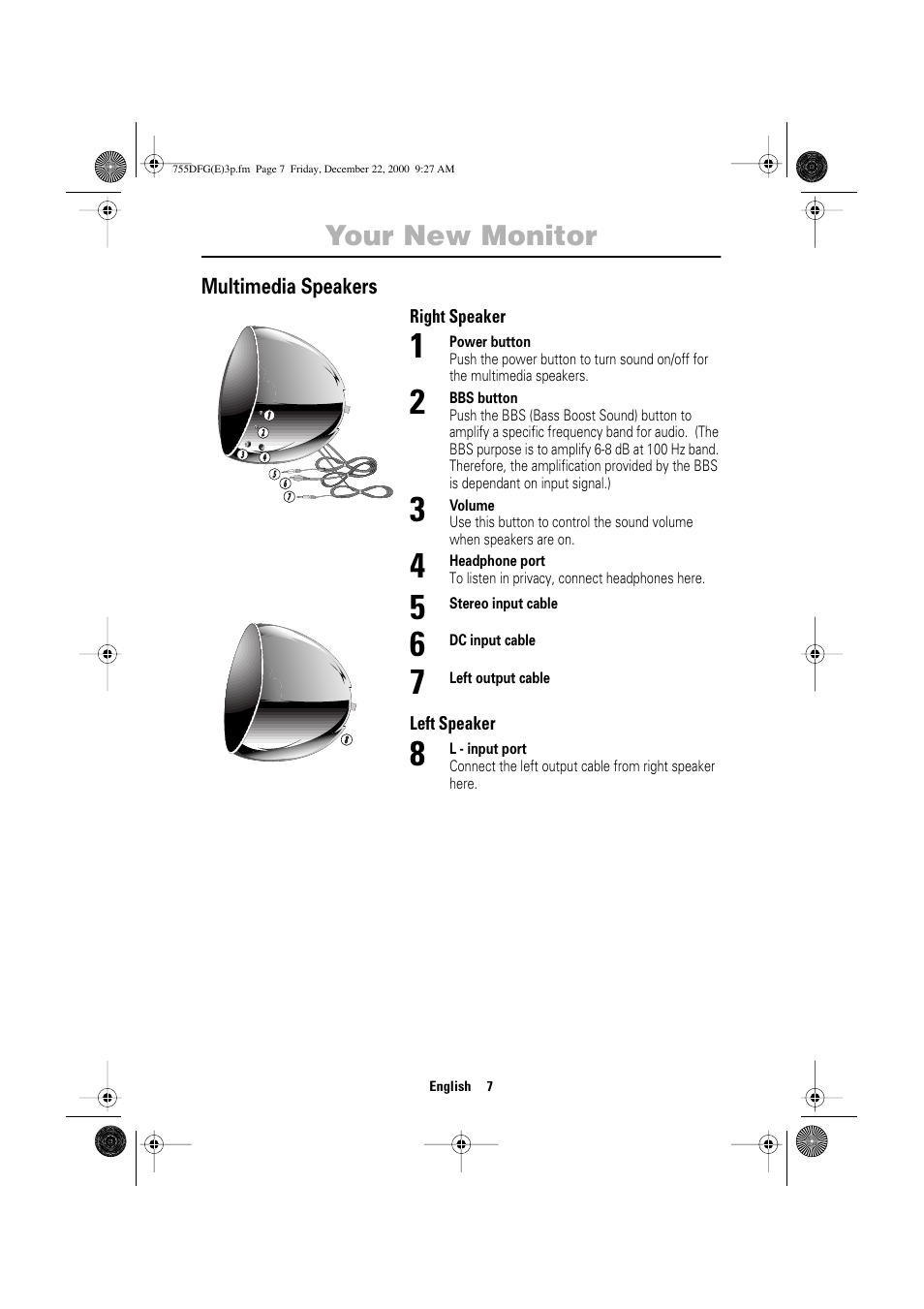 Your new monitor | Samsung TT17JSBLSV-XBM User Manual | Page 9 / 22