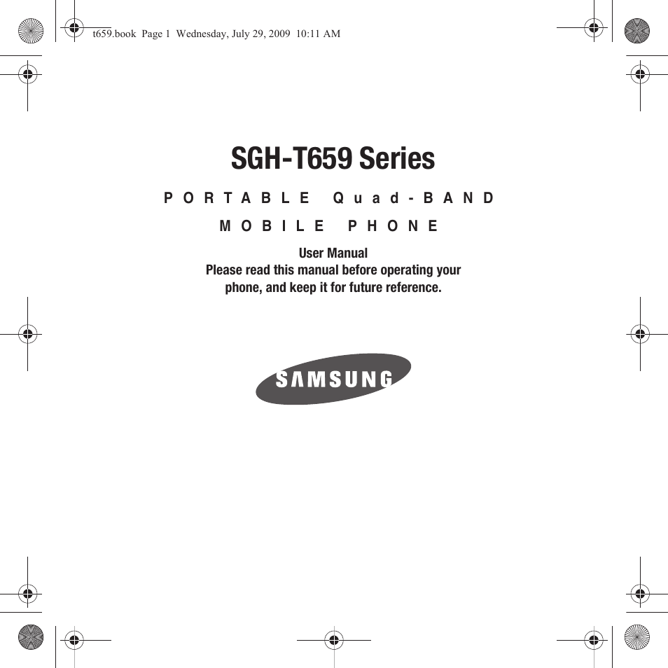 Samsung SGH-T659OSBTMB User Manual | 140 pages