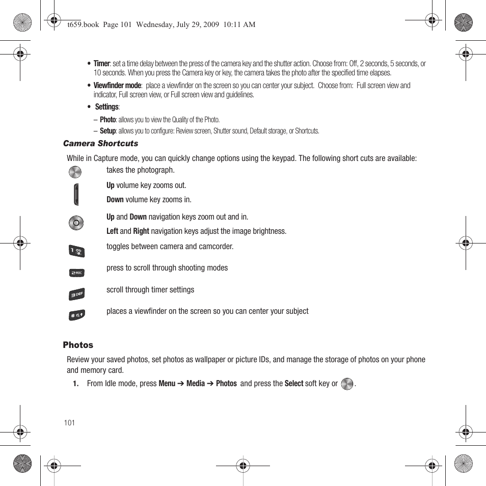 Photos | Samsung SGH-T659OSBTMB User Manual | Page 104 / 140