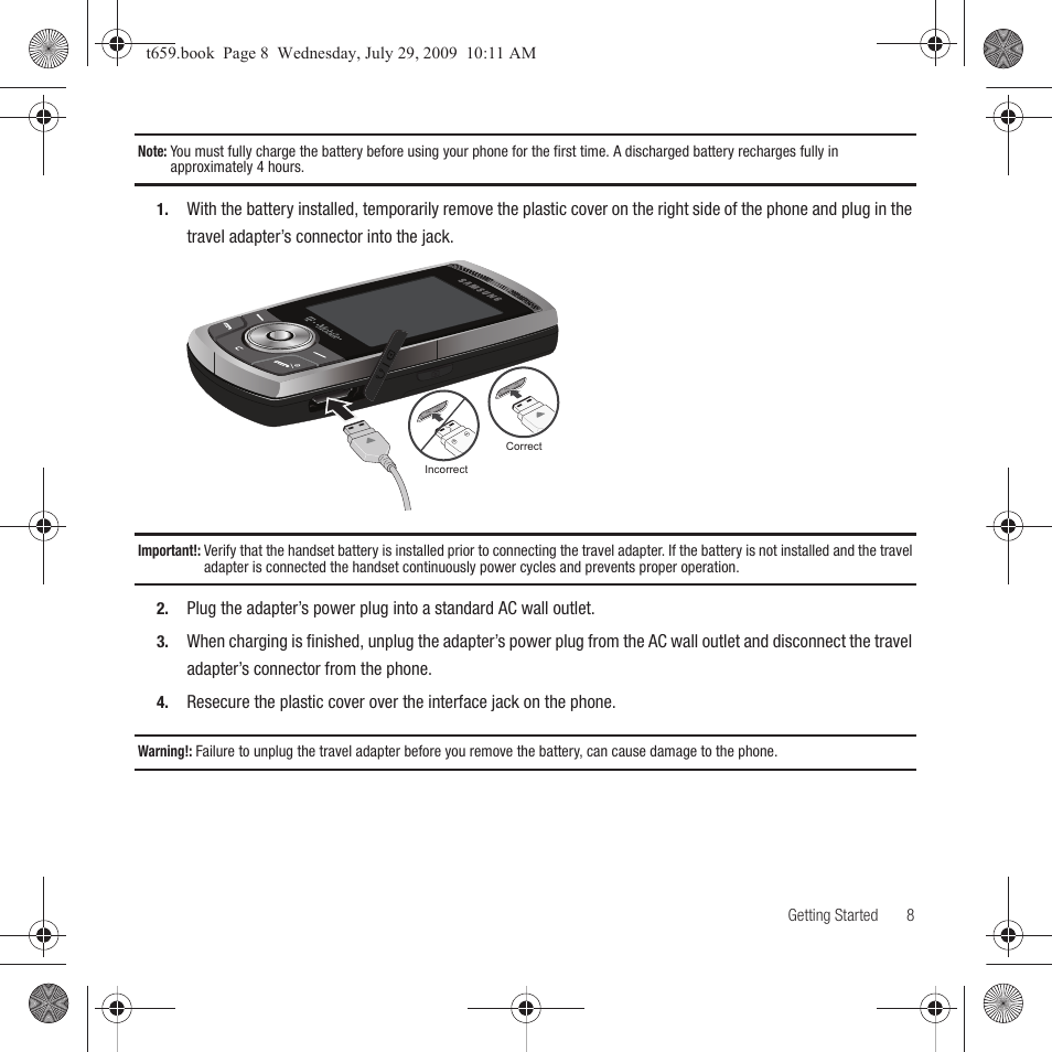 Samsung SGH-T659OSBTMB User Manual | Page 11 / 140