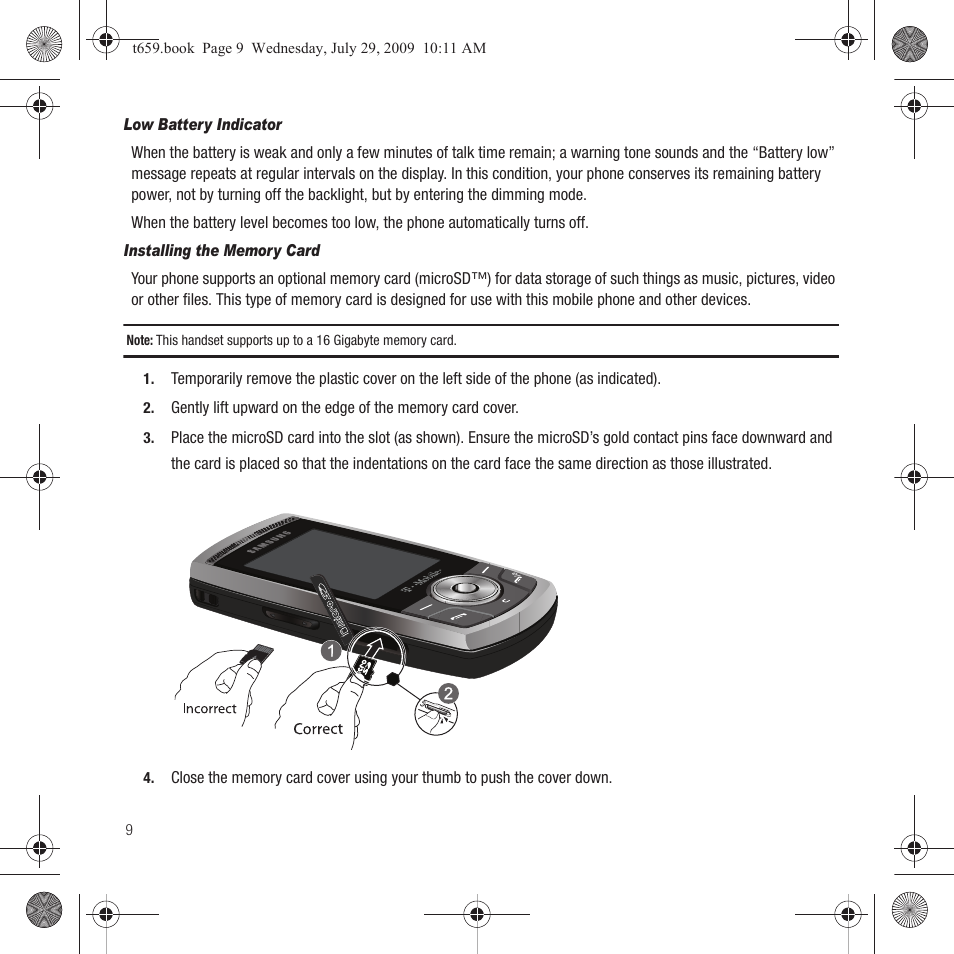 Samsung SGH-T659OSBTMB User Manual | Page 12 / 140