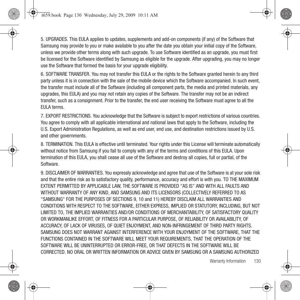 Samsung SGH-T659OSBTMB User Manual | Page 133 / 140