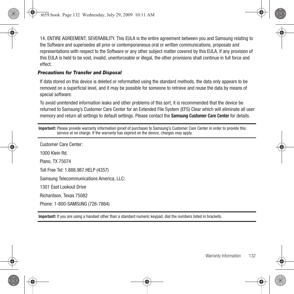 Samsung SGH-T659OSBTMB User Manual | Page 135 / 140