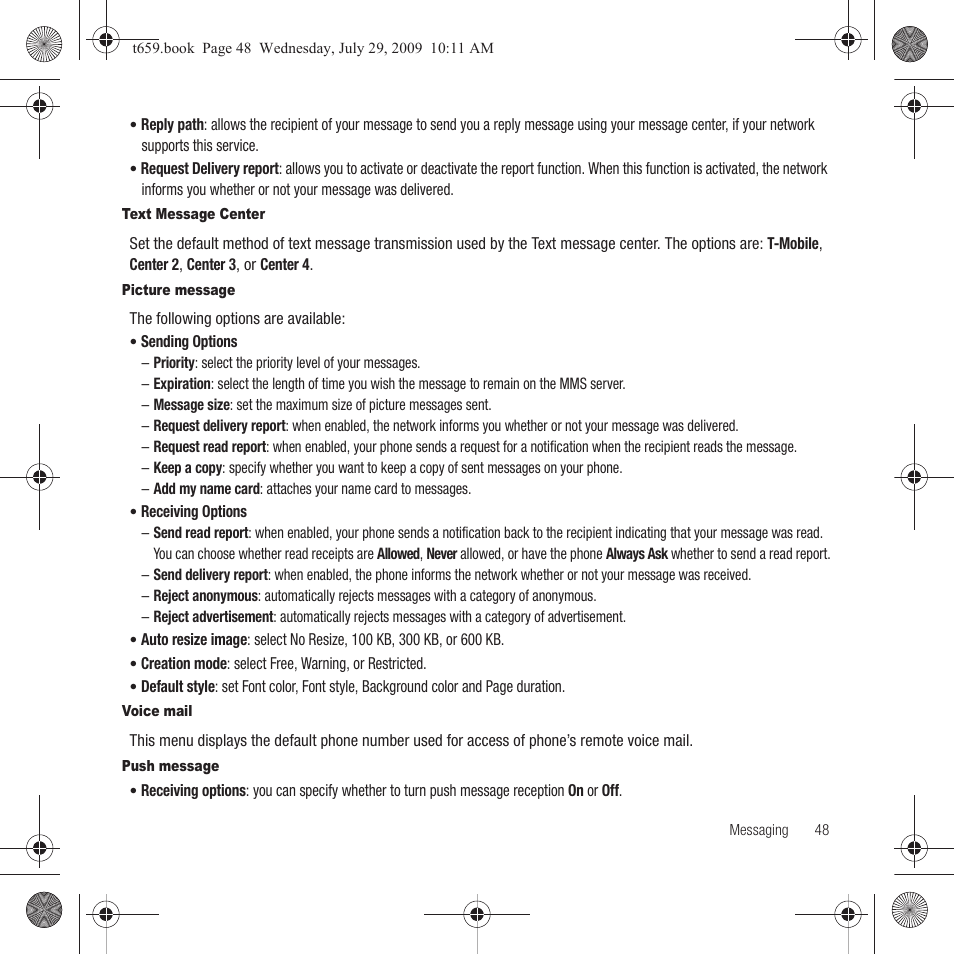 Samsung SGH-T659OSBTMB User Manual | Page 51 / 140