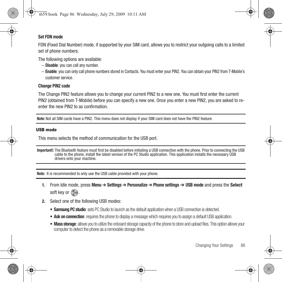 Samsung SGH-T659OSBTMB User Manual | Page 89 / 140