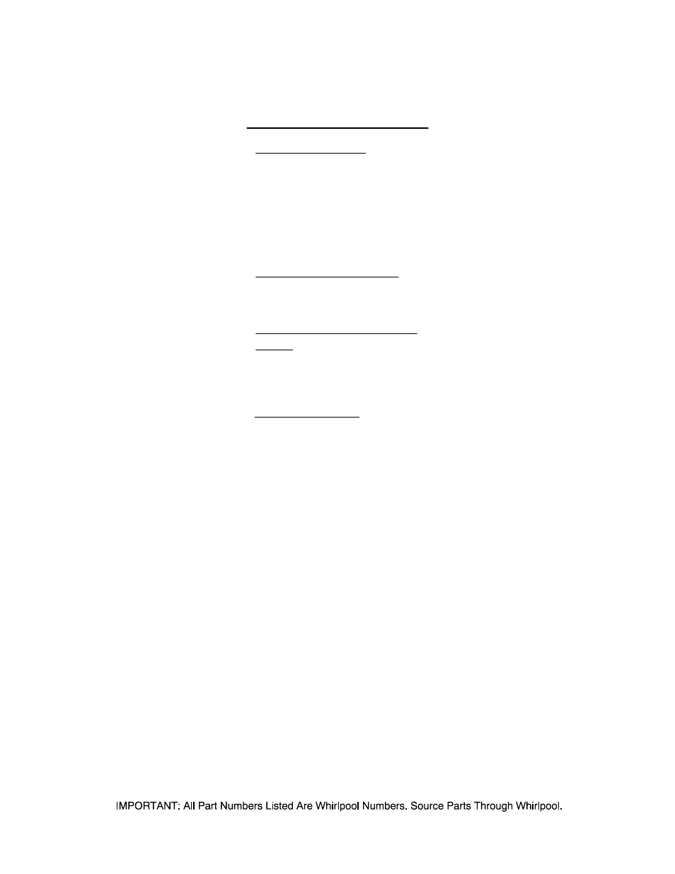 Optional, Optional parts (not included) | Amana NGD5800TQ0 User Manual | Page 9 / 9
