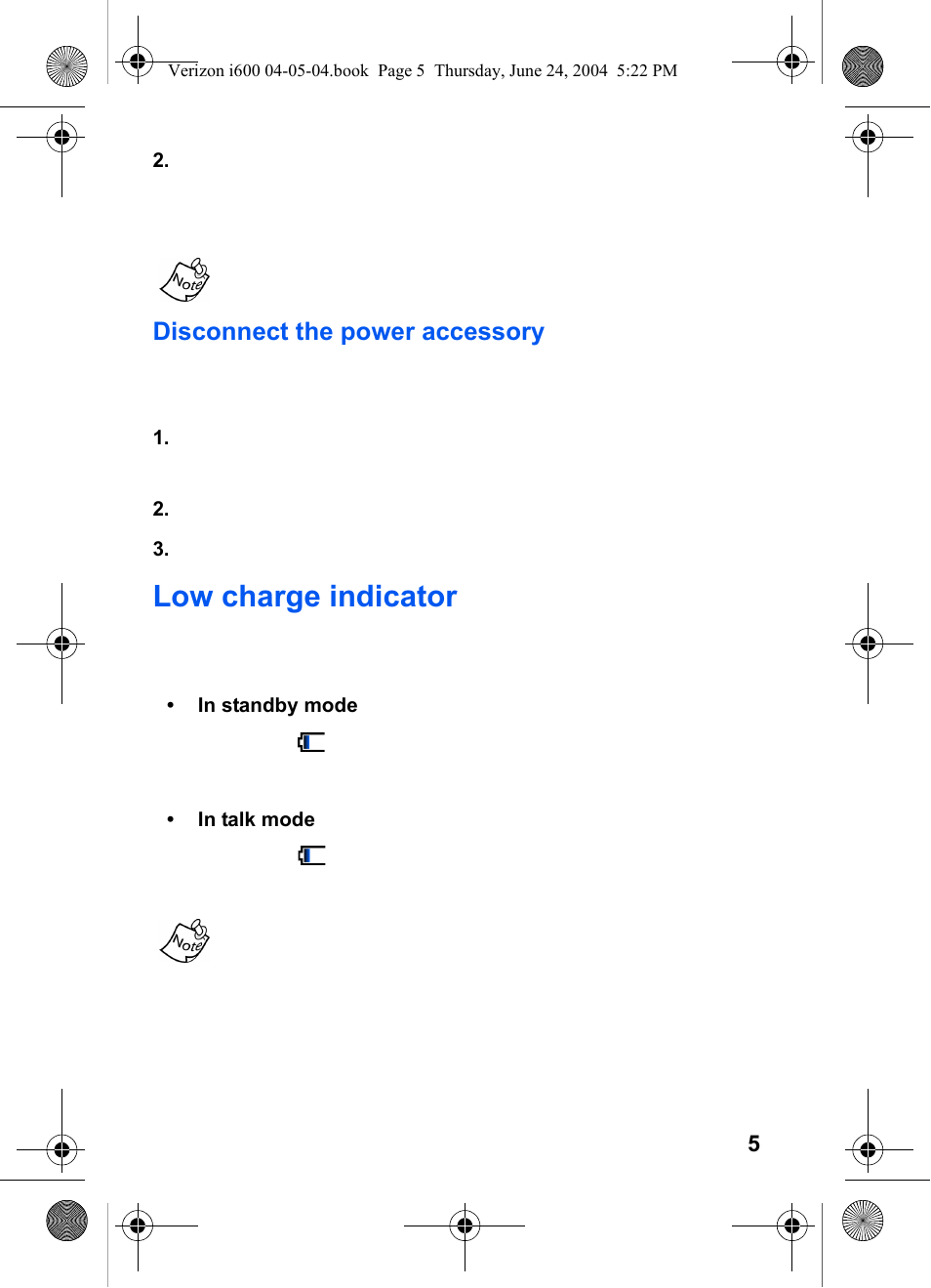 Low charge indicator | Samsung SCH-I600MSAXAR User Manual | Page 13 / 136