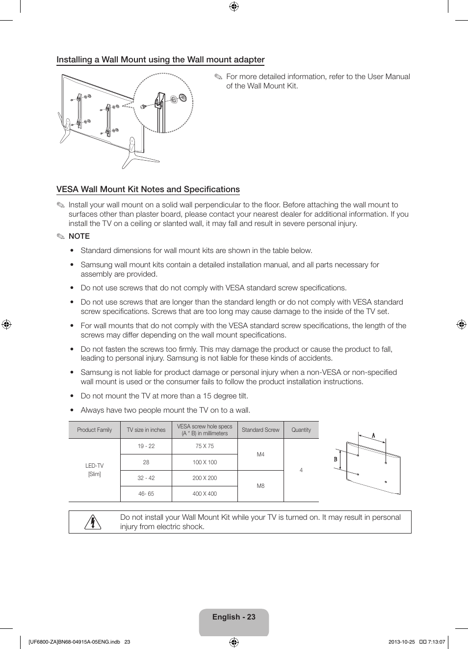 Samsung UN50F6800AFXZA User Manual | Page 23 / 34