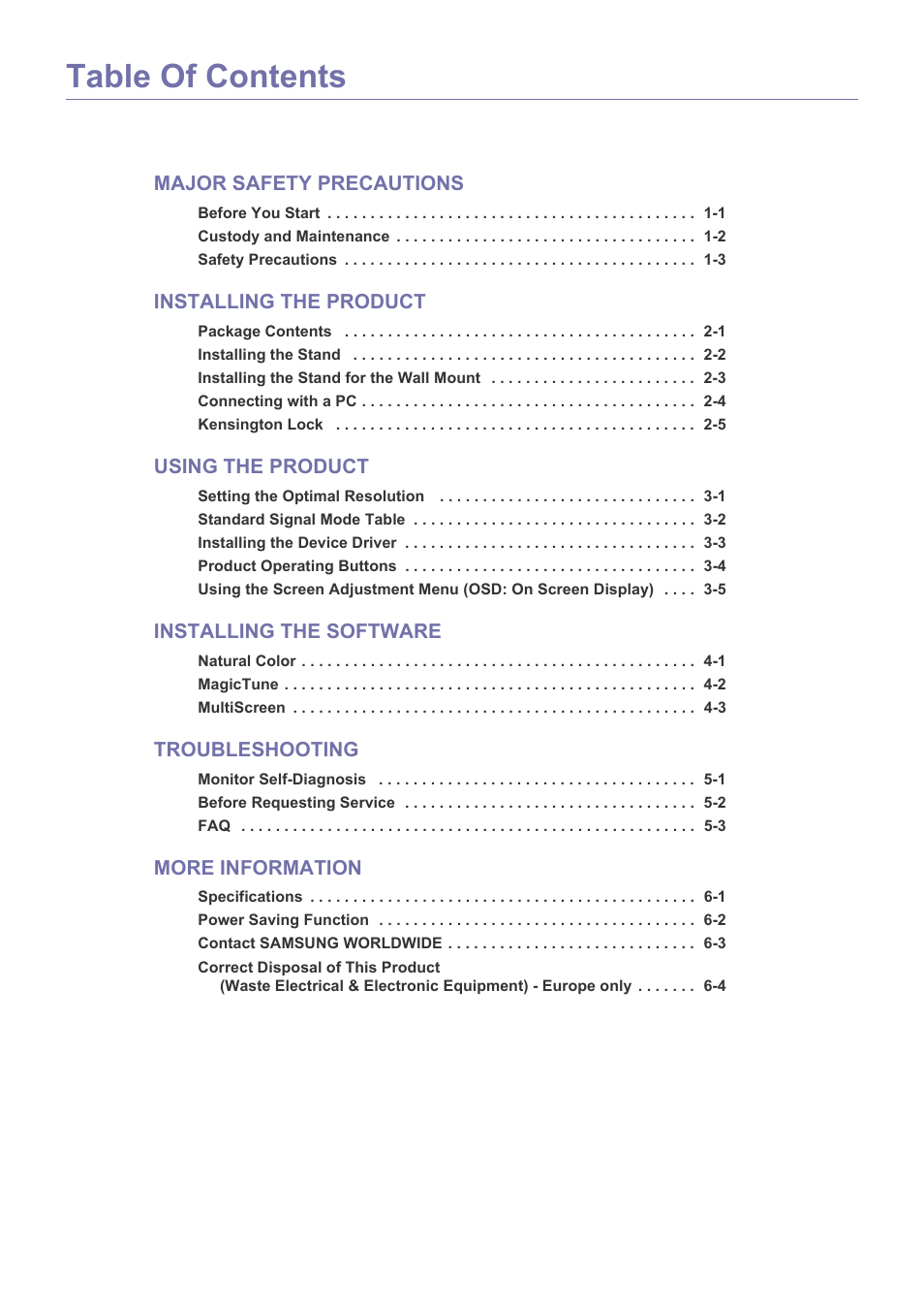 Samsung LS23NVTABW-ZA User Manual | Page 3 / 44