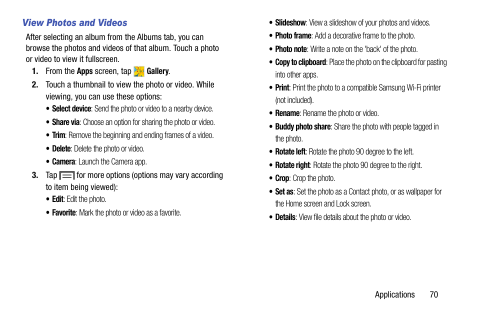 View photos and videos | Samsung SCH-R890ZKAUSC User Manual | Page 77 / 159