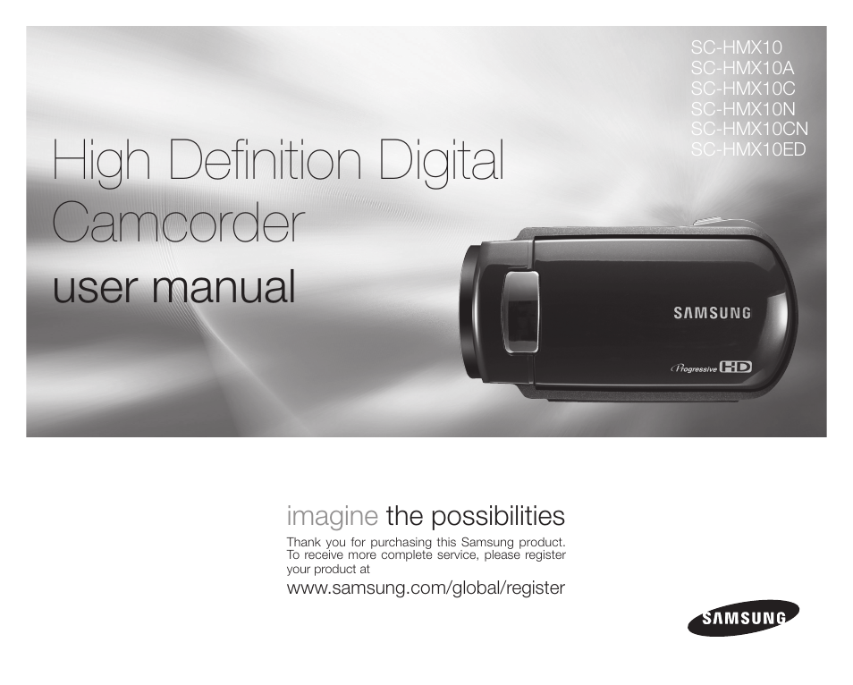 Samsung SC-HMX10C-XAA User Manual | 124 pages