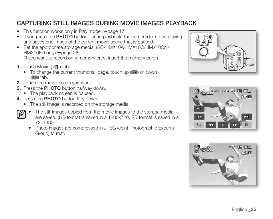 Samsung SC-HMX10C-XAA User Manual | Page 47 / 124