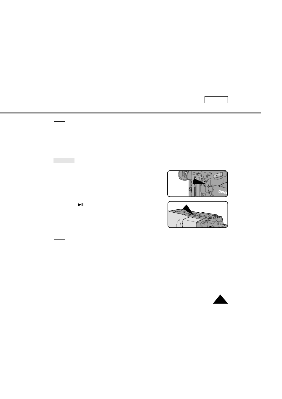 Playing back a tape | Samsung SC-L610-XAA User Manual | Page 57 / 71