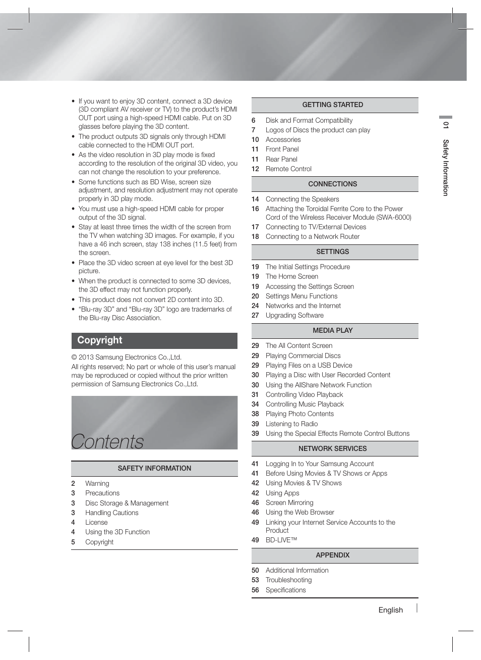 Samsung HT-FM65WC-ZA User Manual | Page 5 / 58