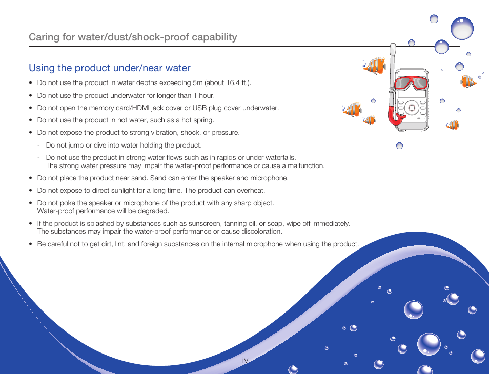 Samsung HMX-W300RN-XAA User Manual | Page 4 / 112