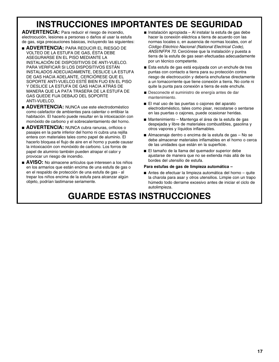 Amana W10320693A User Manual | Page 17 / 28