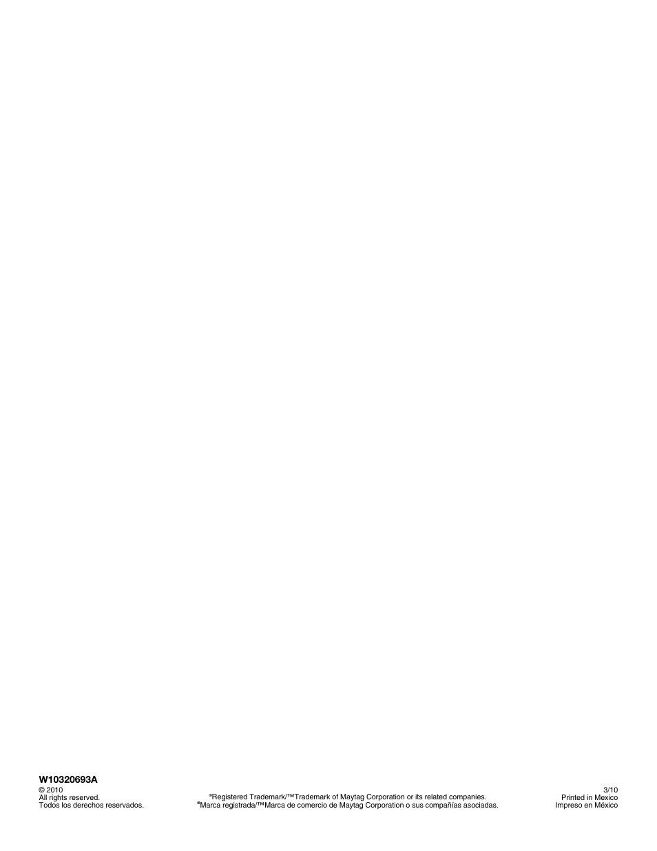 Amana W10320693A User Manual | Page 28 / 28