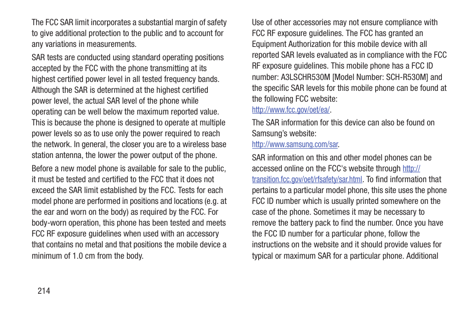 Samsung SCH-R530RWBMTR User Manual | Page 219 / 254