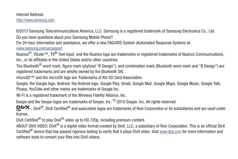 Samsung SCH-R530RWBMTR User Manual | Page 4 / 254