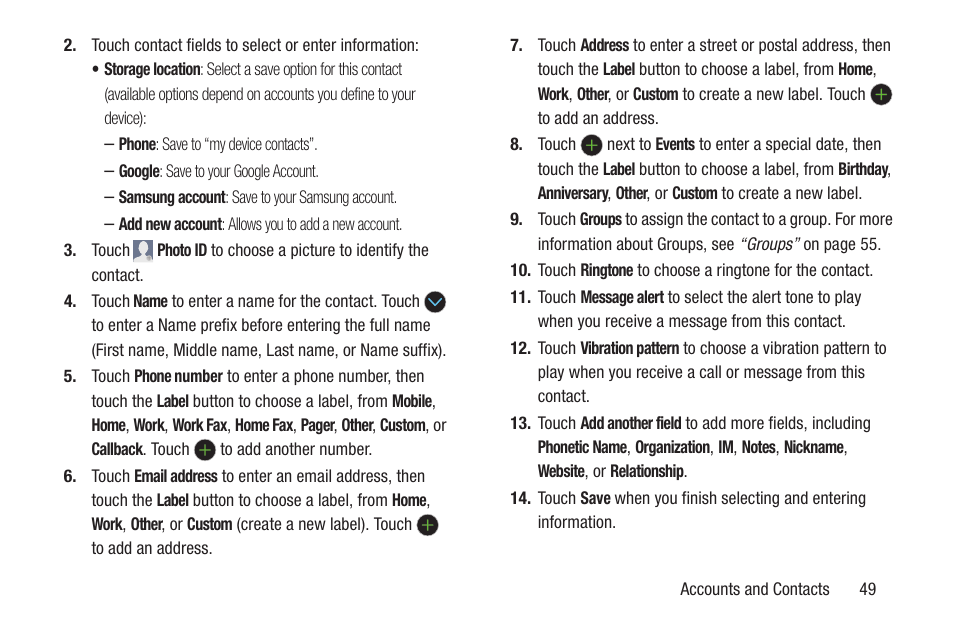 Samsung SCH-R530RWBMTR User Manual | Page 54 / 254