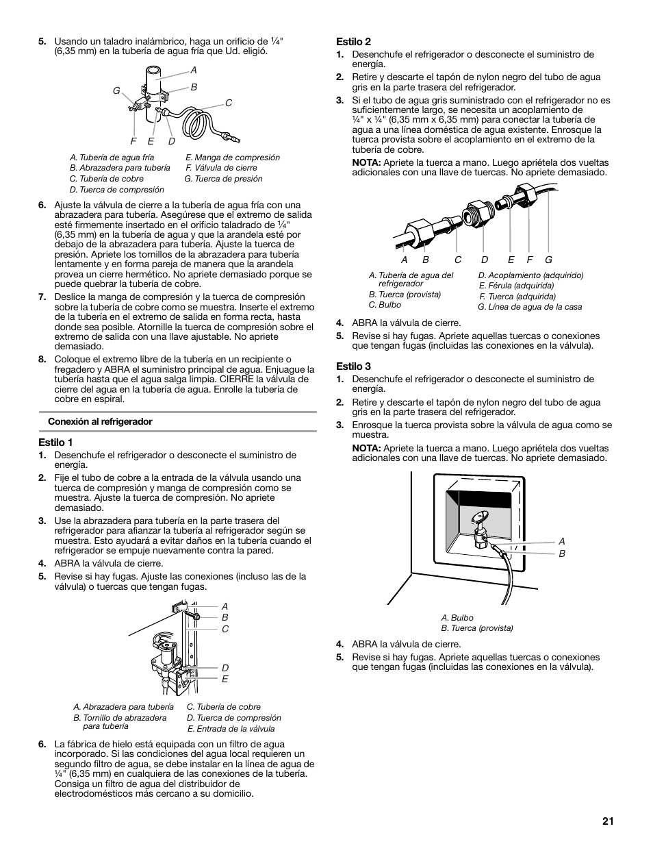 Amana W10237708A User Manual | Page 21 / 50