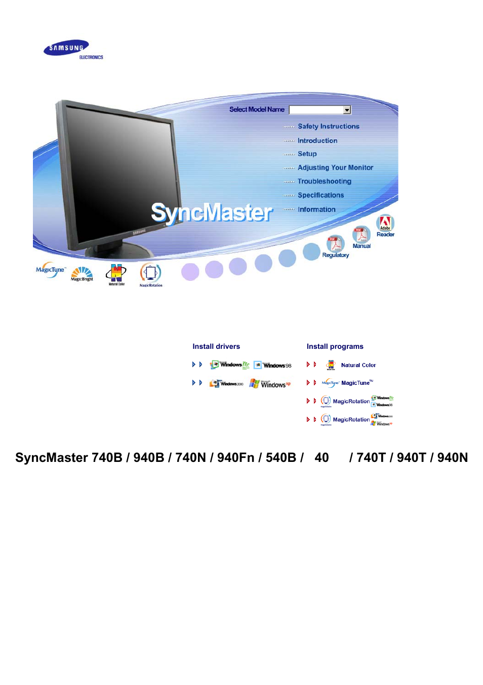 Samsung LS19HABBBY-XAA User Manual | 160 pages