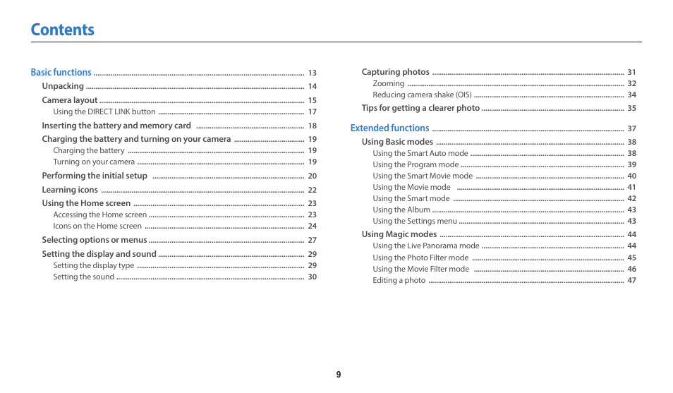 Samsung EC-WB35FZBPBUS User Manual | Page 10 / 140