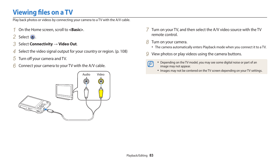 Viewing files on a tv | Samsung EC-WB35FZBPBUS User Manual | Page 84 / 140