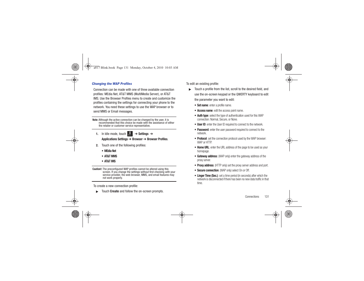 Samsung SGH-A817ZKAATT User Manual | Page 135 / 199