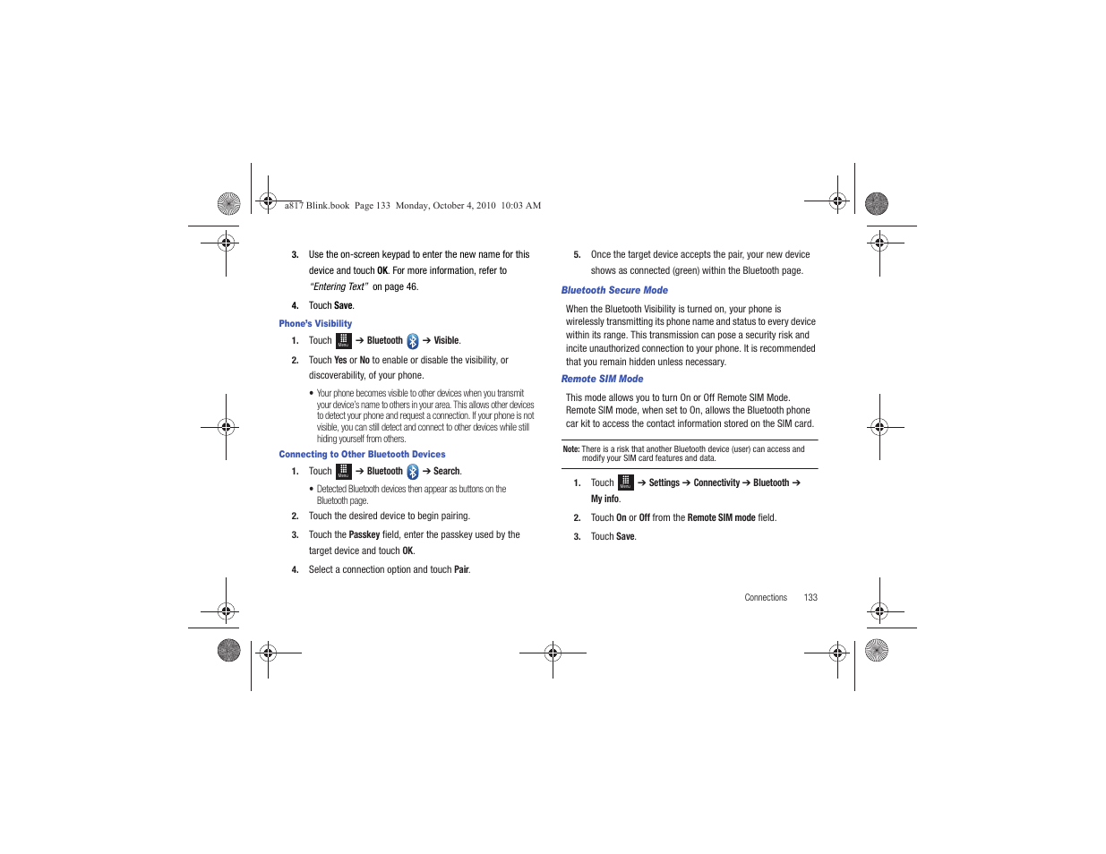 Samsung SGH-A817ZKAATT User Manual | Page 137 / 199