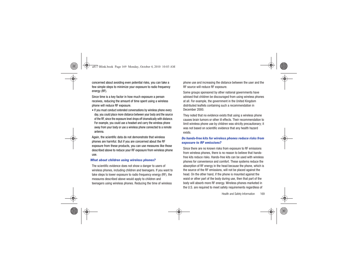 Samsung SGH-A817ZKAATT User Manual | Page 173 / 199