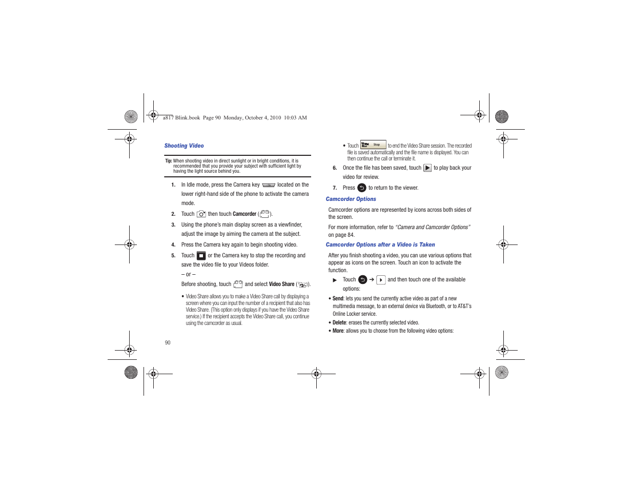 Samsung SGH-A817ZKAATT User Manual | Page 94 / 199