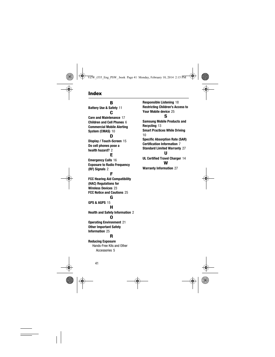 Samsung SCH-I535MBPVZW User Manual | Page 46 / 46