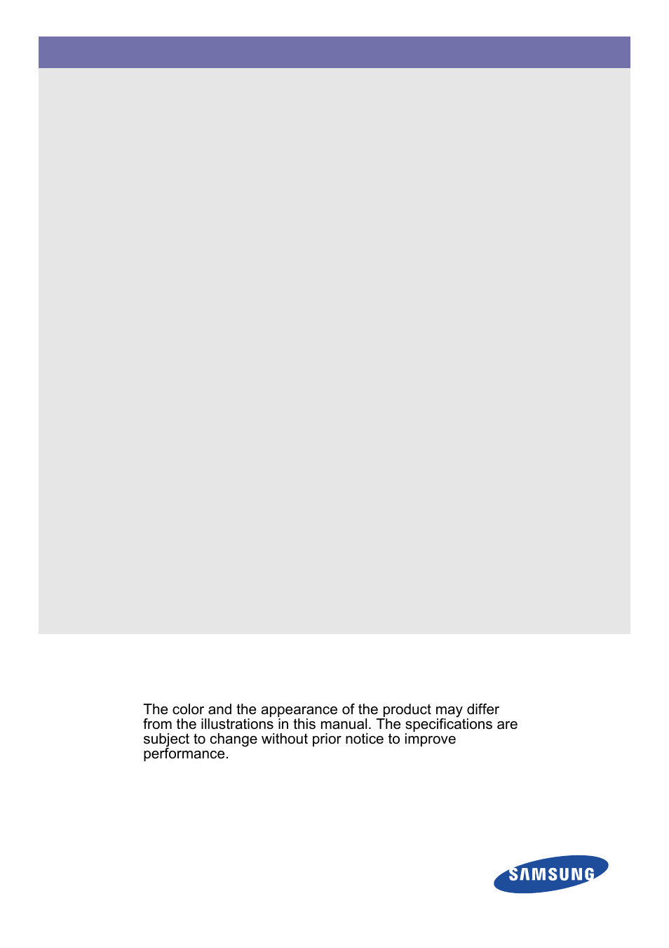 Samsung SP2203XWCX-ZA User Manual | 65 pages